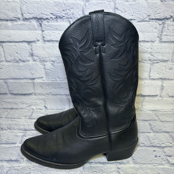 ARIAT Heritage Western Cowboy Boot 10002218 Black Leather R Toe Men's size 14 EE - Picture 2 of 16